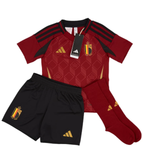 Belgium Home Kit Shirt Shorts Socks Little Kids Child EURO 2024/2025 Home