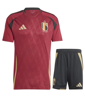 Belgien Trikot Short Kit EURO 2024/2025 Heim