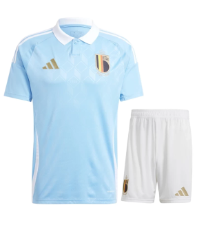 Conjunto Bélgica camiseta y Pantalón Corto EURO 2024/2025 Segunda