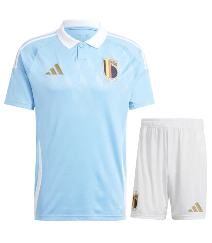 Conjunto Bélgica camiseta y Pantalón Corto EURO 2024/2025 Segunda