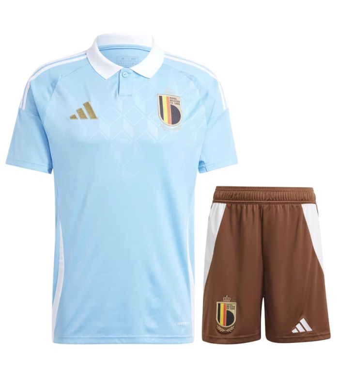 Conjunto Bélgica camiseta y Pantalón Corto Niño EURO 2024/2025 Segunda