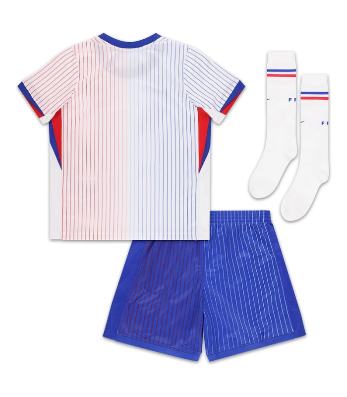 Conjunto Camisola Calções Meias França Criança Pequena EURO 2024/2025 Alternativa