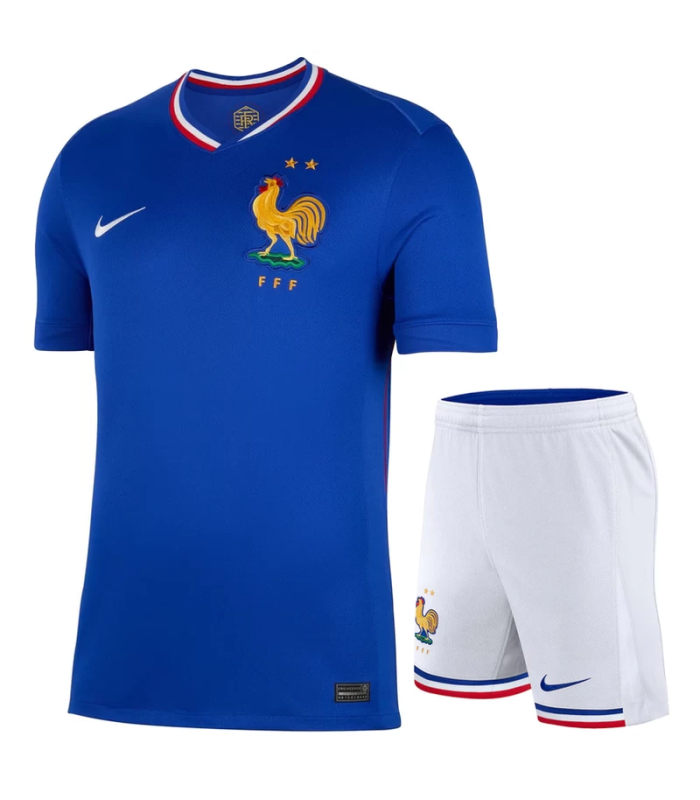 Conjunto França Camisa e Calção EURO 2024/2025 Principal