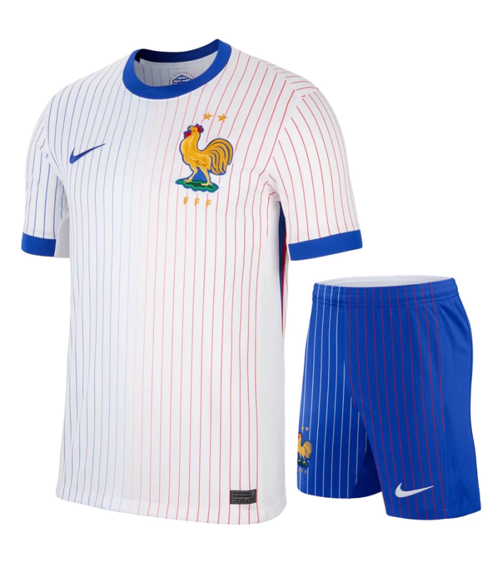 Conjunto França Camisa e Calção EURO 2024/2025 Alternativa