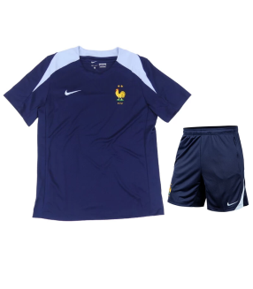 Conjunto França Camisa e Calção EURO 2024/2025 Treino