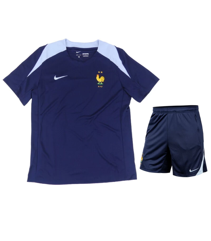 Conjunto França Camisa e Calção EURO 2024/2025 Treino