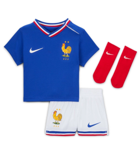 Conjunto Camisola Calções Meias França Bebé EURO 2024/2025 Principal