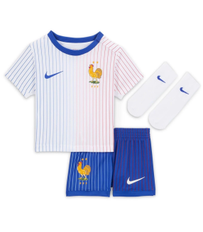 Conjunto Camiseta Pantalones Cortos Calcetines Francia Bebé EURO 2024/2025 Segunda