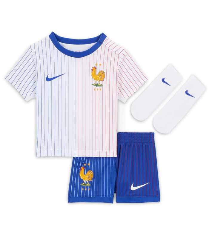 Kit Maglia Pantaloncini Calze Francia Bambino EURO 2024/2025 Away