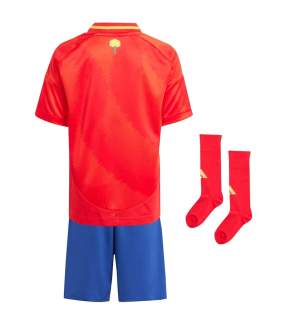 Spain Home Kit Shirt Shorts Socks Little Kids Child EURO 2024/2025 Home