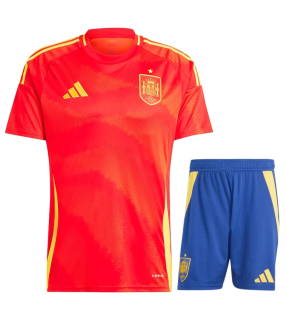 Spain Kids Kit EURO 2024/2025 Shirt Jersey Short Home