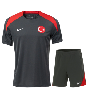 Conjunto Turquia Camisa e Calção EURO 2024/2025 Treino