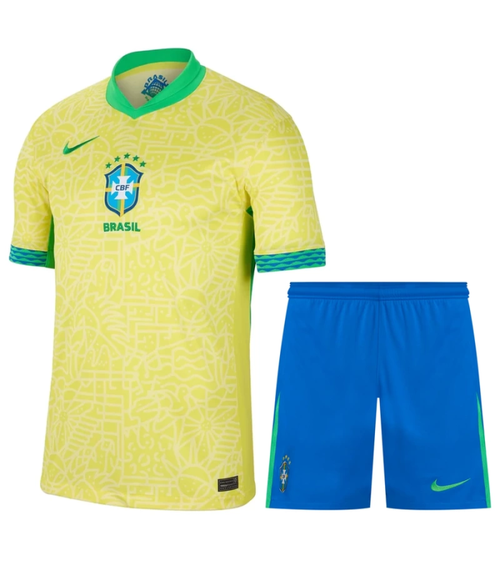 Brasilien Trikot Short Kit 2024/2025 Heim