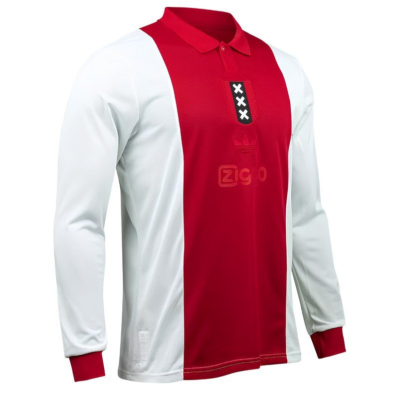 Maillot Ajax Amsterdam 125 ans 2024/2025 Manches Longues Domicile  Maillot Ajax Amsterdam 125 ans 2024/2025 Manches Longues Domicile
