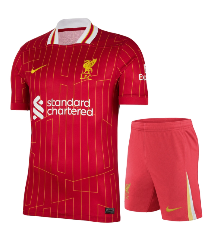 Conjunto Liverpool Camisa e Calção Junior Infantil Criança 2024/2025 Principal