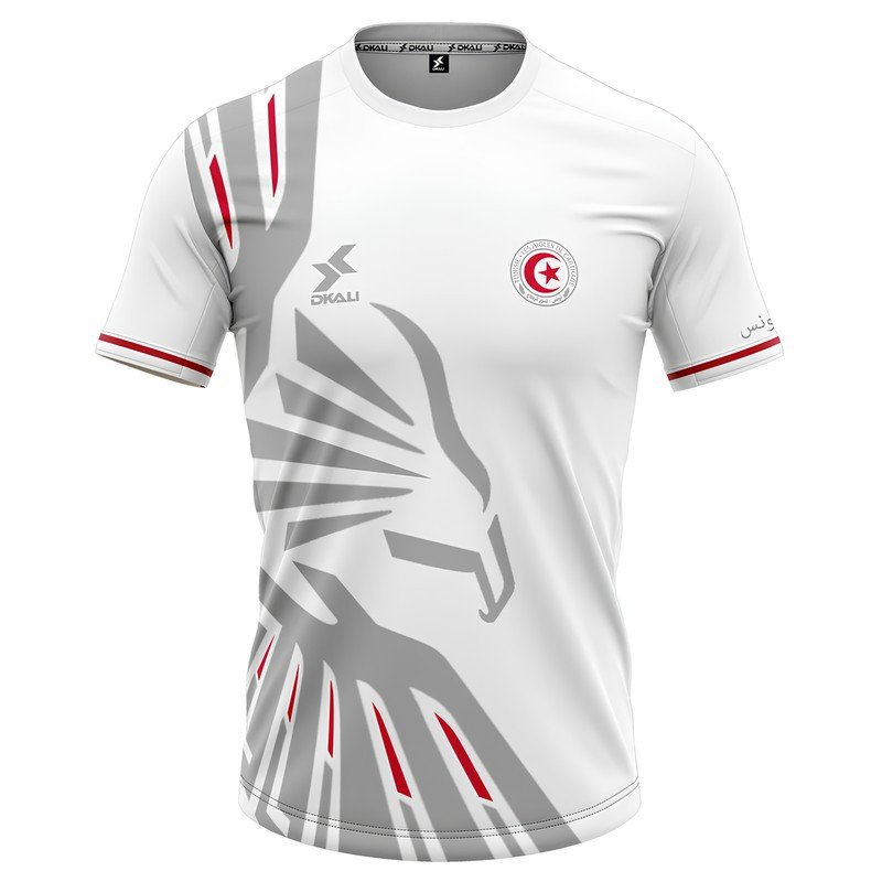Maillot Tunisie 2025 Blanc