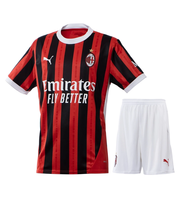 Conjunto AC Milan camiseta y Pantalón Corto 2024/2025 Primera