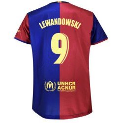 Ensemble Maillot Short FC Barcelone Enfant LEWANDOWSKI 2024/2025 Domicile