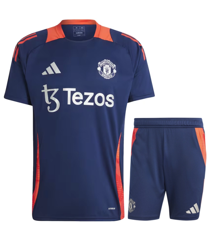 Conjunto Manchester United camiseta y Pantalón Corto 2024/2025 Entrenamiento