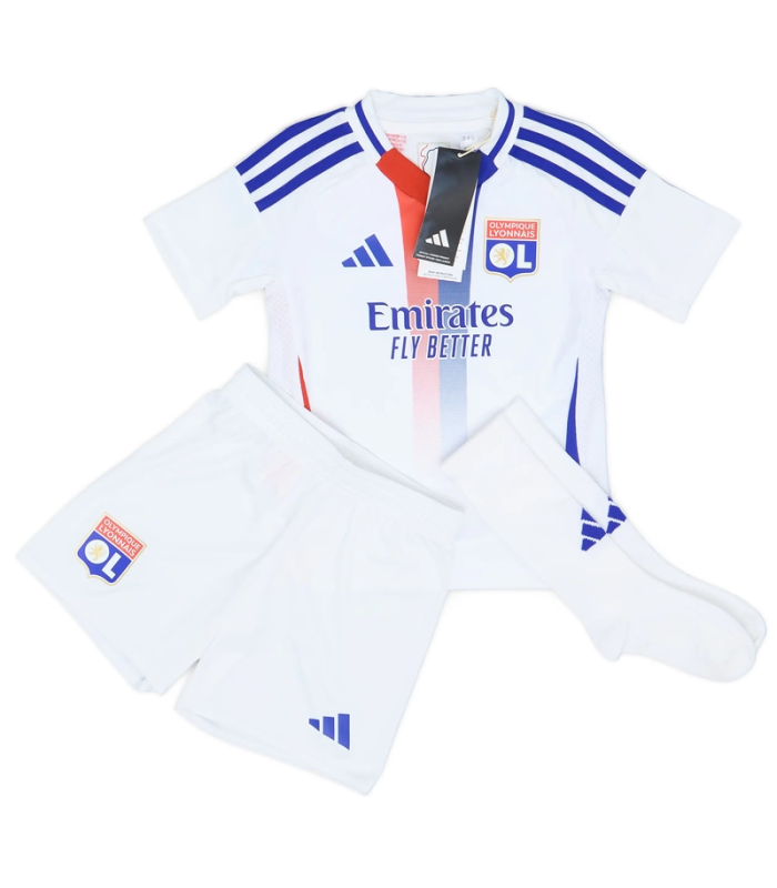 Conjunto Camiseta Pantalones Cortos Calcetines OL Olympique Lyon Niño Pequeño 2024/2025 Primera