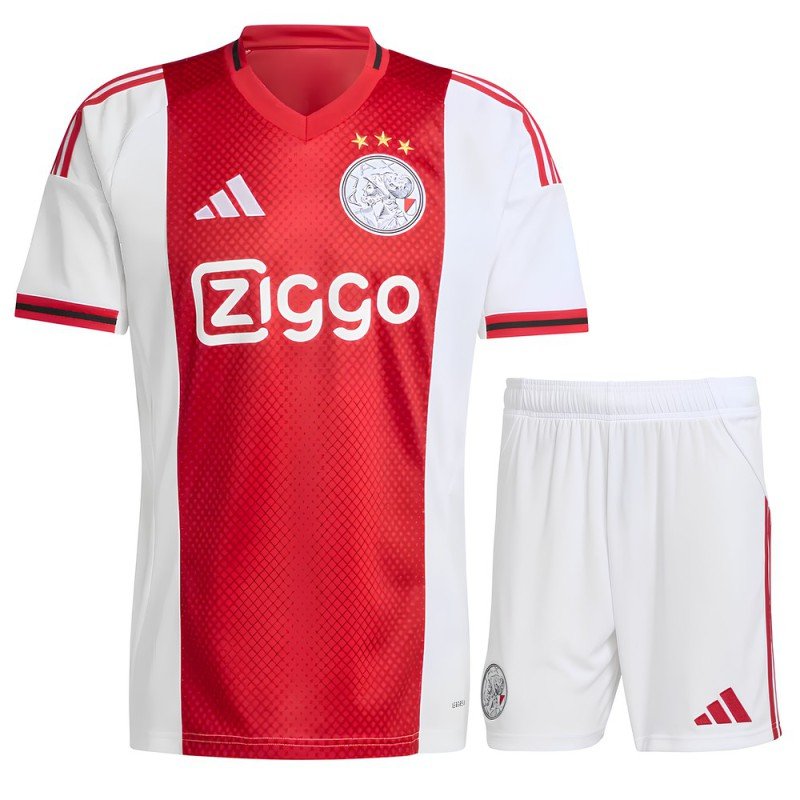 Ajax Amsterdam Kids Kit 2025/2026 Shirt Short Home - Adidas