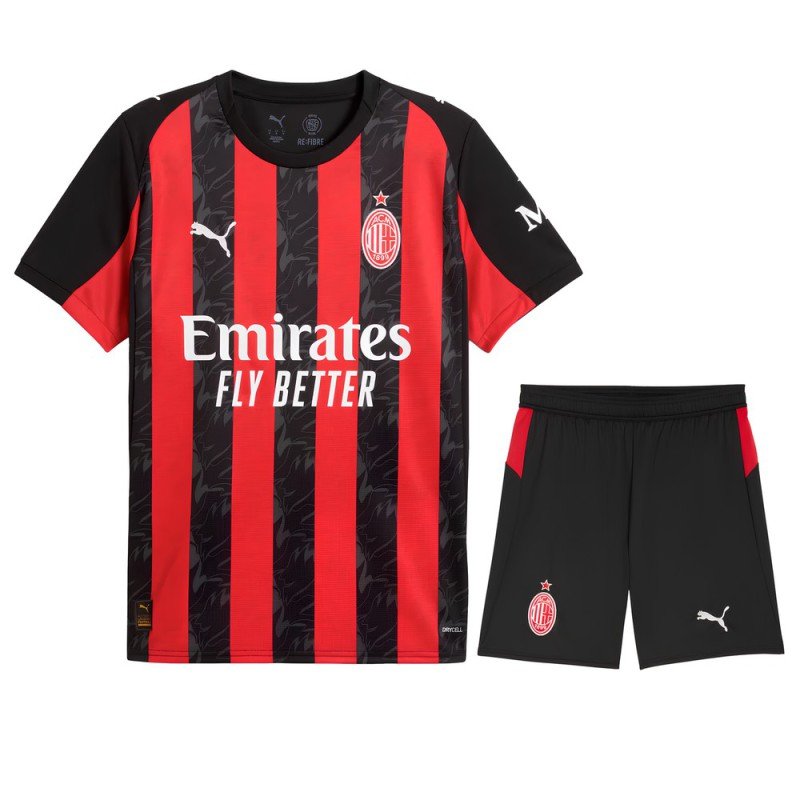 AC Milan Kids Kit 2025/2026 Shirt jersey Short Home - Puma