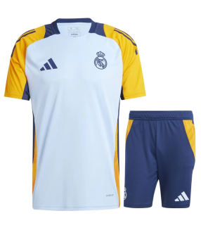 Conjunto Real Madrid Camisa e Calção 2024/2025 Treino