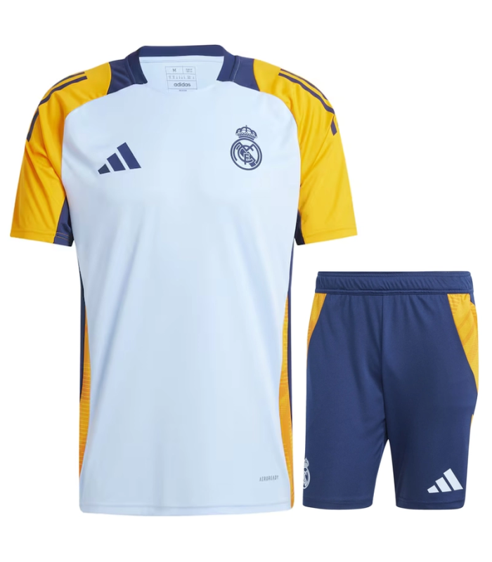 Conjunto Real Madrid Camisa e Calção 2024/2025 Treino