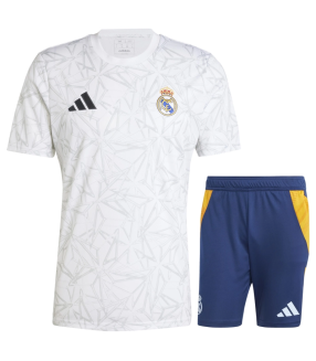 Conjunto Real Madrid Camisa e Calção 2024/2025 Treino