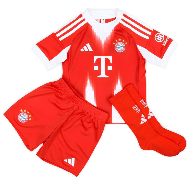 Bayern Munich Kit Shirt jersey Shorts Socks Little Kids Child 2025/2026 Home - Adidas Bayern Munich Kit Shirt jersey Shorts Socks Little Kids Child 2025/2026 Home - Adidas