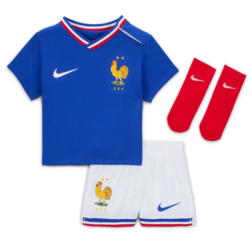 Ensemble Maillot Short Chaussettes Equipe de France Bébé EURO 2024/2025 Domicile