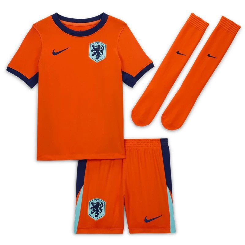 Ensemble Maillot Short Chaussettes Pays Bas Petit Enfant EURO 2024/2025 Domicile Ensemble Maillot Short Chaussettes Pays Bas Petit Enfant EURO 2024/2025 Domicile