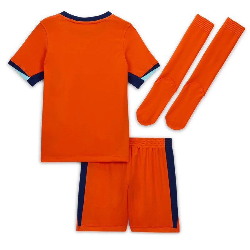 Ensemble Maillot Short Chaussettes Pays Bas Petit Enfant EURO 2024/2025 Domicile  Ensemble Maillot Short Chaussettes Pays Bas Petit Enfant EURO 2024/2025 Domicile