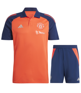 Conjunto Manchester United Polo + Pantalón Corto 2024/2025 Entrenamiento