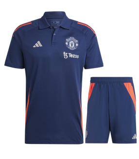 Conjunto Manchester United Polo + Pantalón Corto 2024/2025 Entrenamiento