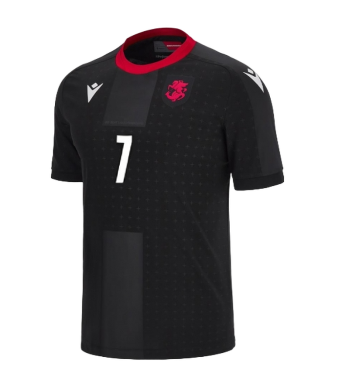 Georgien Trikot KVARATSKHELIA EURO 2024/2025 Auswärts