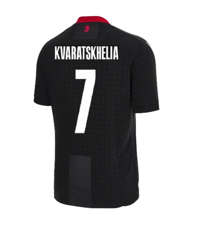 Georgië Shirt KVARATSKHELIA EURO 2024/2025 Uit