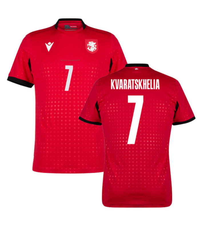 Georgië Shirt KVARATSKHELIA EURO 2024/2025 Derde