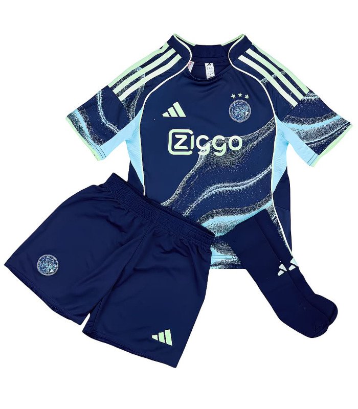 Ajax Amsterdam Tenue Shirt Korte Broek Sokken Kleine Kind Kids 2025/2026 Uit - Adidas