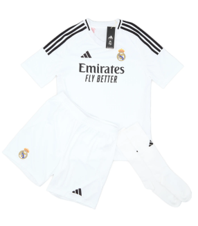 Conjunto Camisola Calções Meias Real Madrid Junior Infantil Criança 2024/2025 Principal