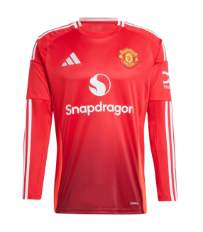 Camiseta Manchester United 2024/2025 Mangas Largas Primera