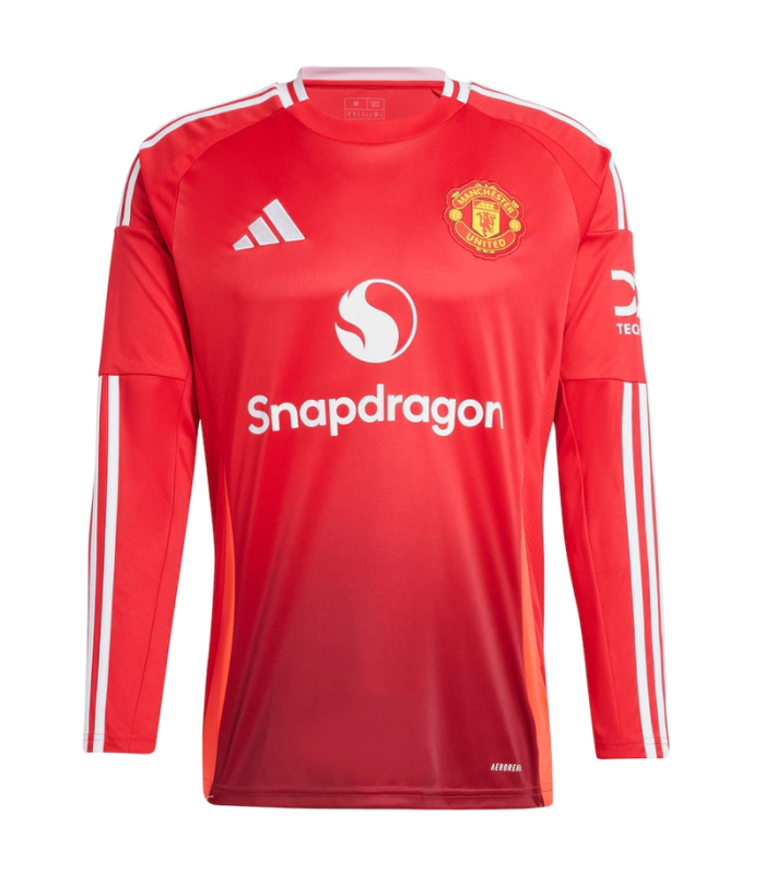 Camiseta Manchester United 2024/2025 Mangas Largas Primera