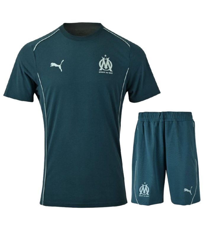 Conjunto OM Olympique Marselha Camisa e Calção 2024/2025 Treino