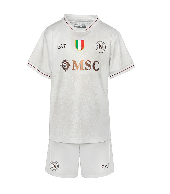  Napels Kids Tenue Korte Broek 2025/2026 Uit - EA7 Emporio Armani