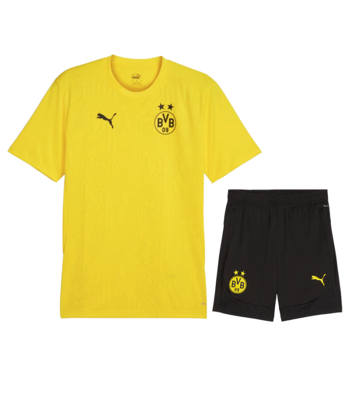 Conjunto BVB Dortmund Camisa e Calção 2024/2025 Treino