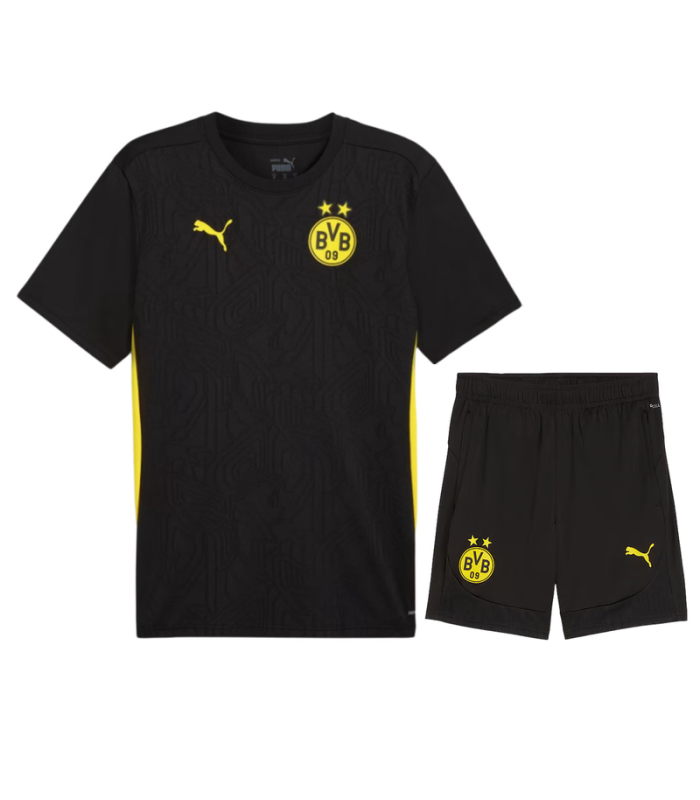 Conjunto BVB Dortmund Camisa e Calção Junior Infantil Criança 2024/2025 Treino