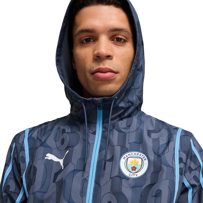  Veste Manchester City 2024/2025 Capuche