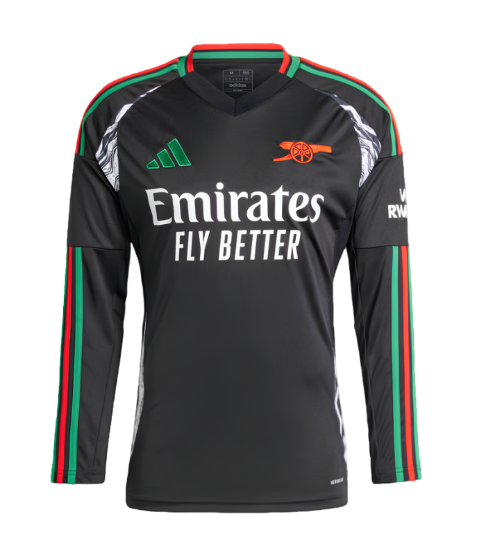 Camiseta Arsenal 2024/2025 Mangas Largas Segunda