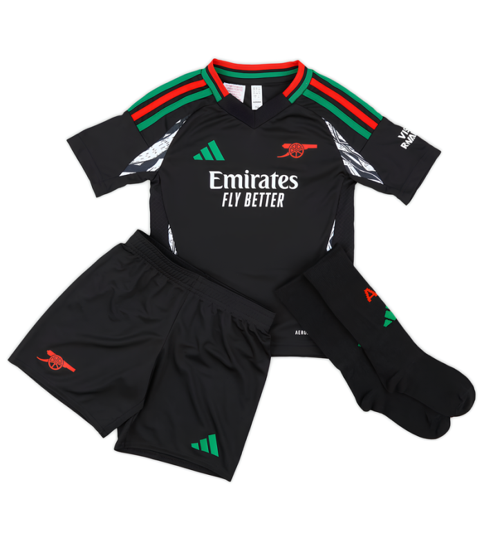 Arsenal Tenue Shirt Korte Broek Sokken Kleine Kind Kids 2024/2025 Uit