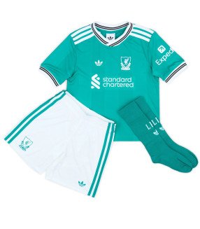 Conjunto Camiseta Pantalones Cortos Calcetines Liverpool Niño 2025/2026 Tercera - Adidas